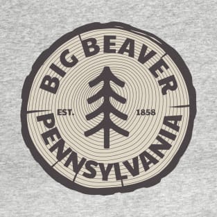 Big Beaver, PA - Cut Wood T-Shirt